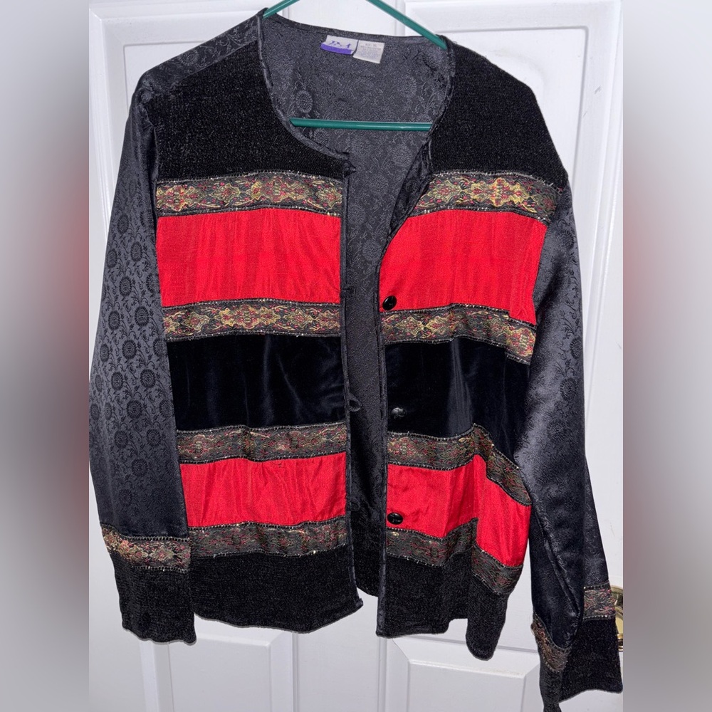 Vintage JM Collection Black & Red Jacket